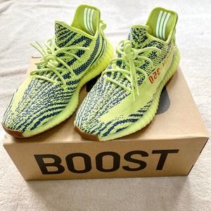 Adidas Boost 350 v2 - Semi Frozen Yellow with Original Box / B37572